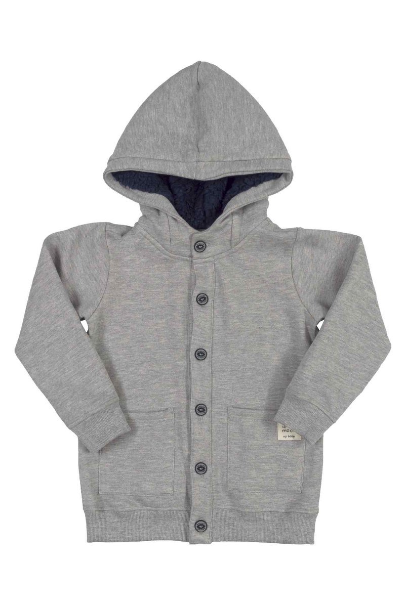 Chłopięca bluza rozpinana szara, Up Baby