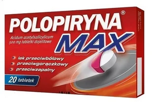 Polpharma Polopiryna dojelitowa 20 szt. - Przeziębienie i grypa - miniaturka - grafika 1