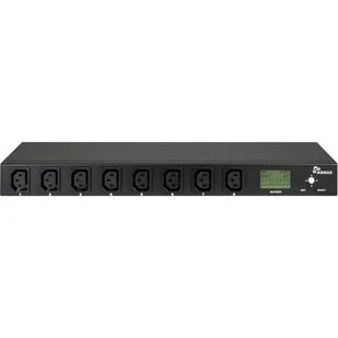 Inter-Tech PDU SA-0816 rozdzielacz zasilania PDU 8 x gniazdo sieciowe Czarny - Inne akcesoria audio-wideo - miniaturka - grafika 1