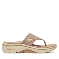 Klapki i japonki damskie - Japonki Skechers Go Walk Arch Fit 2.0 Sandal-Carrie 140861/TPE Beżowy - miniaturka - grafika 1