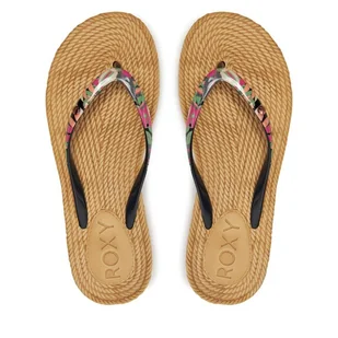 Japonki Roxy ARJL101004 Czarny - Klapki i japonki damskie - miniaturka - grafika 1