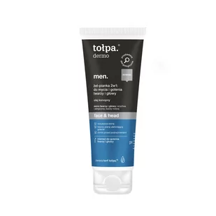 Tołpa TORF CORPORATION dermo men face&head żel-pianka 2w1 do mycia i golenia twarzy i głowy 100 ml - Balsamy po goleniu - miniaturka - grafika 1