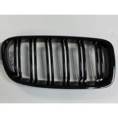 Atrapy i grille samochodowe - AUTO-STYLE DK GL3SEF30SB czarne kratki na cały połysk kompatybilne z BMW serii 3 F30/F31 2012-2016 'M Style - miniaturka - grafika 1