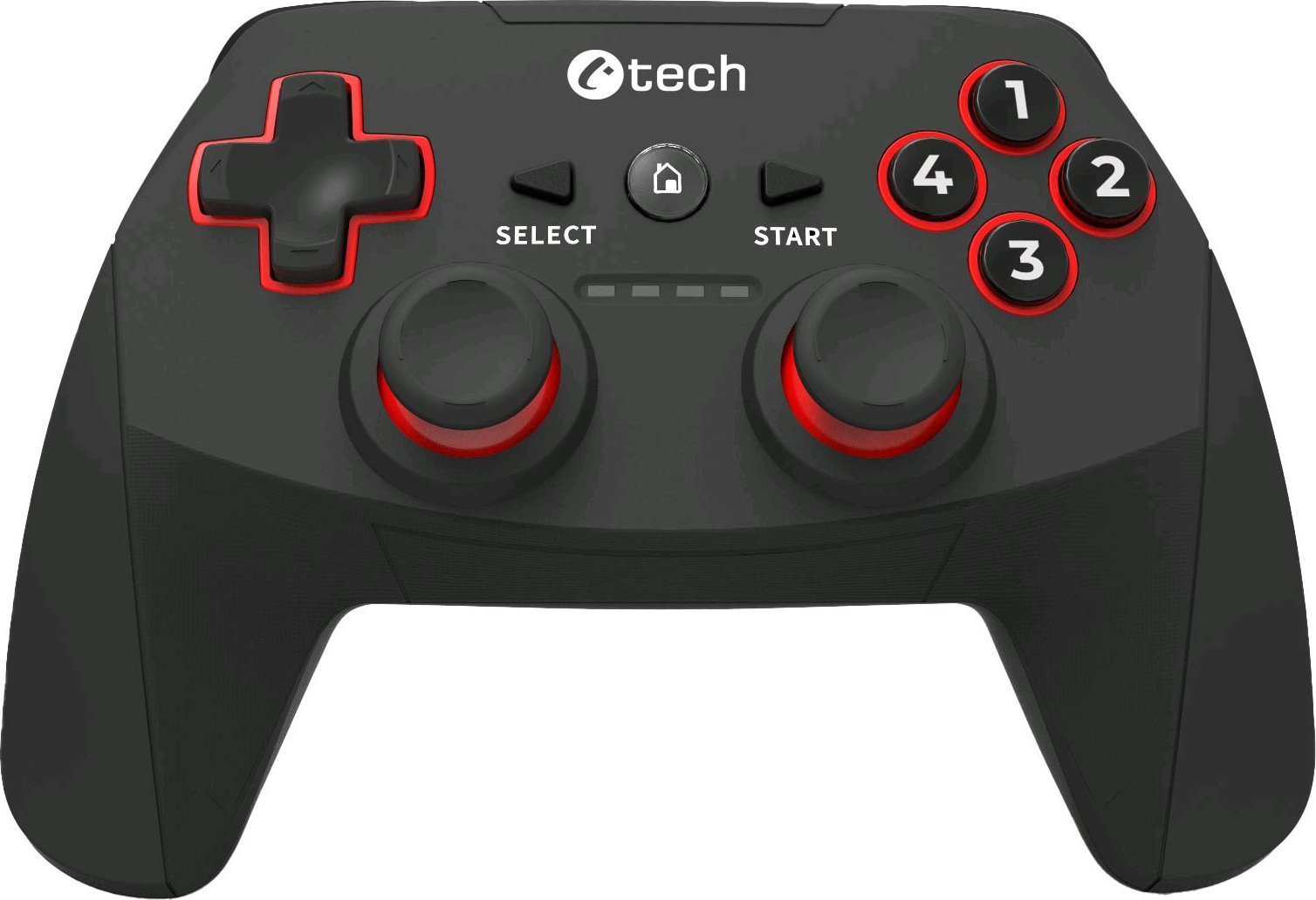 C-TECH Gamepad Khort pro PC/PS3/Android, 2x analog, X-input, vibrační, bezdrátový, USB GP-12