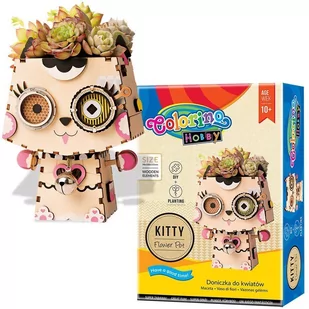 Puzzle Doniczka Kotek Prezent Na Dzień Dziecka 3D - Puzzle - miniaturka - grafika 1