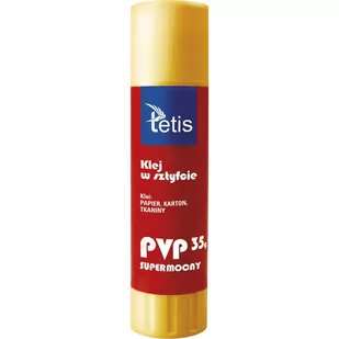 Klej w sztyfcie PVP 35g. BG100-D TETIS - Kleje biurowe - miniaturka - grafika 1