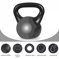 Kettlebell - Gorilla Sports Winylowe Kettlebell 16kg (10000342) - miniaturka - grafika 1
