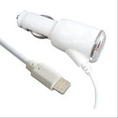 Ładowarki samochodowe - ŁAD SAM LIGHTNING 2A biała, bulk - miniaturka - grafika 1