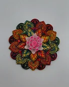 Kadzidła i dodatki - Podstawka pod kadzidełka - jesienna mandala - miniaturka - grafika 1