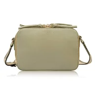 Torebki damskie - Torebka damska skórzana listonoszka na ramię modna zielona Paolo Peruzzi - miniaturka - grafika 1