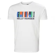 Koszulki męskie - Męska Koszulka z krótkim rękawem HELLY HANSEN SHORELINE T-SHIRT 2.0 34222_004 – Biały - miniaturka - grafika 1