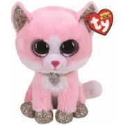 Maskotki i pluszaki - Ty Beanie Boos Fiona - różowy kot 24 cm - - miniaturka - grafika 1