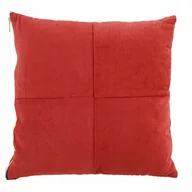 Poszewki na poduszki - POSZEWKA dekoracyjna BAWEŁNIANA czerwona 45x45cm - miniaturka - grafika 1