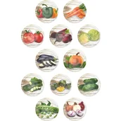 Pozostałe akcesoria kuchenne - Zakrętka BROWIN 136387 Warzywa 6.6 cm (10 sztuk) - miniaturka - grafika 1