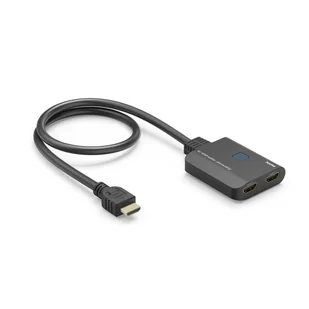 Hama 00205284 rozgałęziacz telewizyjny HDMI 2x HDMI - Rozgałęźniki - miniaturka - grafika 1