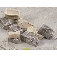 Akcesoria i części modelarskie - Stare drewniane skrzynie - Małe - Jasne i ciemne (10 sztuk) - miniaturka - grafika 1