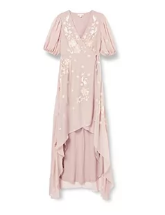 Frock and Frill Damska haftowana sukienka w kwiaty na specjalne okazje, dla panny młodej, róż, 8 - Sukienki - miniaturka - grafika 1