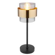 Lampy stojące - Globo Milley 15560T lampa stołowa lampka 1x60W E27 złota/czarna - miniaturka - grafika 1