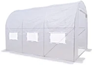 Szklarnie ogrodowe - Tunel foliowy 2x4x2 - 8m2 Biały - miniaturka - grafika 1