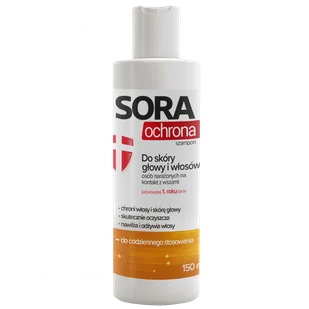 Sora Ochrona, szampon do skóry głowy i włosów, dla osób narażonych na kontakt z wszami, 150 ml - Szampony do włosów - miniaturka - grafika 1