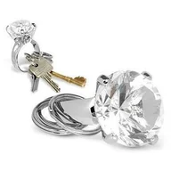 Breloki - Brelok do kluczy "Diament", przeźroczysty 5903181040481 - miniaturka - grafika 1