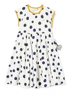 Sukienki - Sigikid Sukienka z bawełny ekologicznej dla dziewczynek w rozmiarach od 98 do 128, Biały z niebieskimi kropkami, 128 cm - miniaturka - grafika 1