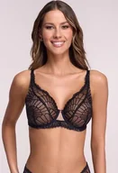 Biustonosze - Ava Lingerie Biustonosz 2200 Soft Black Czarny 80 B - miniaturka - grafika 1