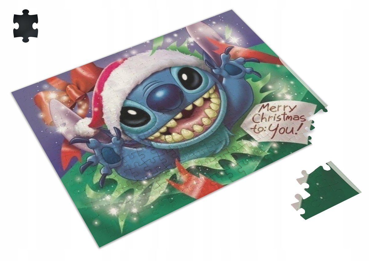 PUZZLE Stich Stitch Świąteczne Christmas + IMIĘ Pudełko A4 120 el. #1