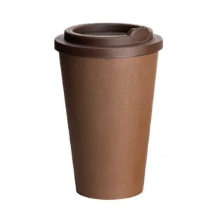 Kubek termiczny z fusów kawowych BIOFFEE 350ML - Brązowy jasny - Naczynia i sztućce jednorazowe - miniaturka - grafika 1