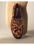 Mokasyny damskie - Eva Minge Mokasyny FATEN-116003 Brązowy - miniaturka - grafika 1