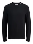 Swetry męskie - Jack & Jones Sweter w kolorze czarnym - miniaturka - grafika 1