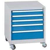 Szafy i regały magazynowe - B2B Partner Kontenery warsztatowe BL 1000 XB47-5TCB-A Gr/Bl - miniaturka - grafika 1