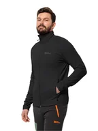 Odzież trekkingowa męska - Jack Wolfskin Kurtka polarowa "Baiselberg" w kolorze czarnym - miniaturka - grafika 1