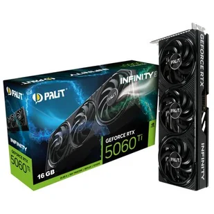 PALIT GeForce RTX 5060 Ti Infinity 3 16GB DLSS 4 NE7506T019T1-GB2061S - Karty graficzne - miniaturka - grafika 1