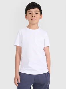 4F T-shirt regular gładki chłopięcy - biały 122 (6-7 lat) - Koszulki dla chłopców 4F T-shirt regular gładki chłopięcy - biały 122 (6-7 lat) - Koszulki dla chłopców - miniaturka - grafika 1