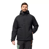 Kurtki męskie - Męska kurtka hadshellowa Jack Wolfskin TROPOSPHERE INS JKT M black - S - miniaturka - grafika 1