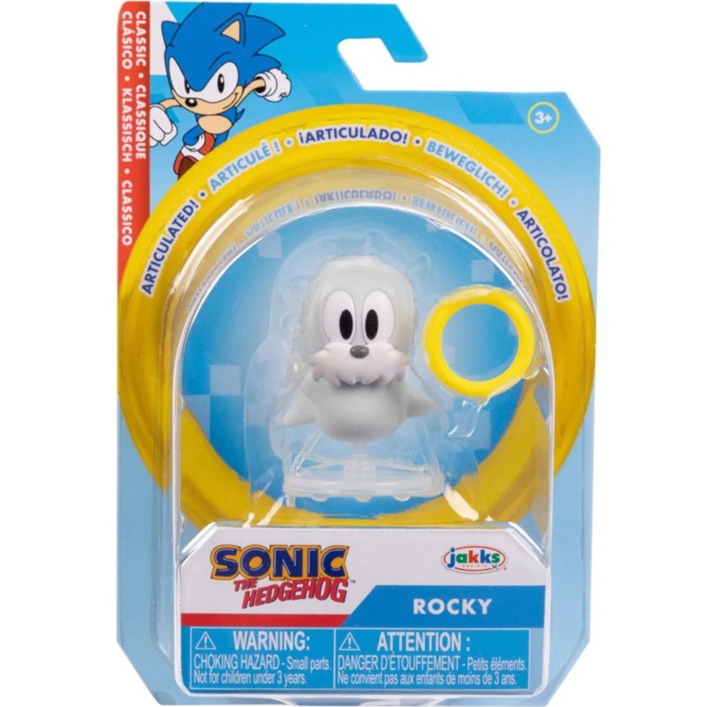 SONIC THE HEDGEHOG JAKKS PACIFIC ORYGINALNA RUCHOMA FIGURKA CLASSIC ROCKY