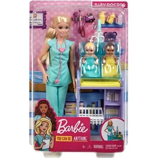 Mattel Barbie Kariera Zestaw Pe diatra GXP-720432 - Lalki dla dziewczynek - miniaturka - grafika 1