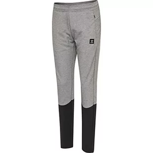 Hummel Męskie spodnie Hmlessi Tapered Pants szary melanż XS - Spodenki męskie - miniaturka - grafika 1