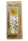 Zakładki do książek - Alex Clark Zakładka do książki BM77 Słońce i kwiaty - miniaturka - grafika 1