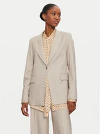 Marynarki i żakiety damskie - Maryley Marynarka 24IB187/M01 Beżowy Regular Fit - miniaturka - grafika 1