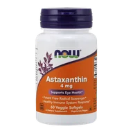 Witaminy i minerały - Now Foods NOW Astaxanthin 4mg 60vegcaps - miniaturka - grafika 1