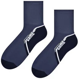 Skarpety męskie sportowe STEVEN 057 wzorzyste 261 denim - Skarpetki męskie - miniaturka - grafika 1