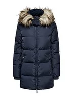 Kurtki damskie - ONLY Kurtka damska ONLRHODA DOWN FUR Hood Coat OTW Jacket, Night Sky, S (3 sztuki) - miniaturka - grafika 1