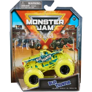 MONSTER JAM TRUCK AUTO TERENOWE SPIN MASTER SERIA 34 BLUE THUNDER 1:64 - Samochody i pojazdy dla dzieci - miniaturka - grafika 1