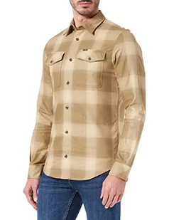 G-STAR RAW Męska koszula Marine Slim, Wielokolorowy (Fresh Army Green Ryan Check C964-c980), L - Koszule męskie - miniaturka - grafika 1