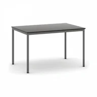 Stoły - B2B Partner Stół do jadalni 1200 x 800 mm, blat wenge, nogi ciemnoszare 555699 - miniaturka - grafika 1