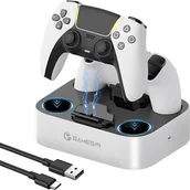 Akcesoria do Playstation - Stacja ładująca GameSir do kontrolerów PS5 HRG9410 - miniaturka - grafika 1