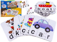 Puzzle - Edukacyjna Gra Słów, Puzzle Do Nauki Języka Angielskiego, Fiszki, Dopasuj Literki, Nauka Wyrazów Spelling Puzzle - miniaturka - grafika 1