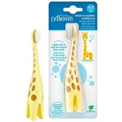 Szczoteczki do zębów - Dr Brown's Szczoteczka do zębów dla dzieci 0-3 lat Żyrafa - miniaturka - grafika 1